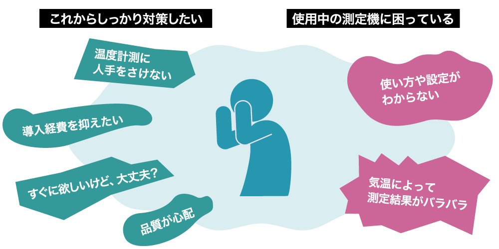 これからしっかり対策したい / 使用中の計測機に困っている